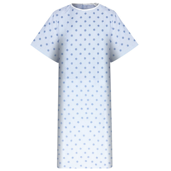 Standard Patient Gown - Cotton/Poly - Carelin Supplies