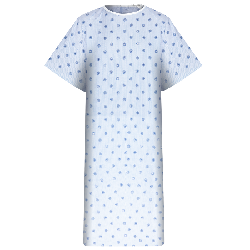 Standard Patient Gown - Cotton/Poly - Carelin Supplies